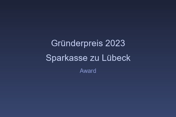 EcoCheck wins Sparkasse zu Lübeck Founder Prize 2023