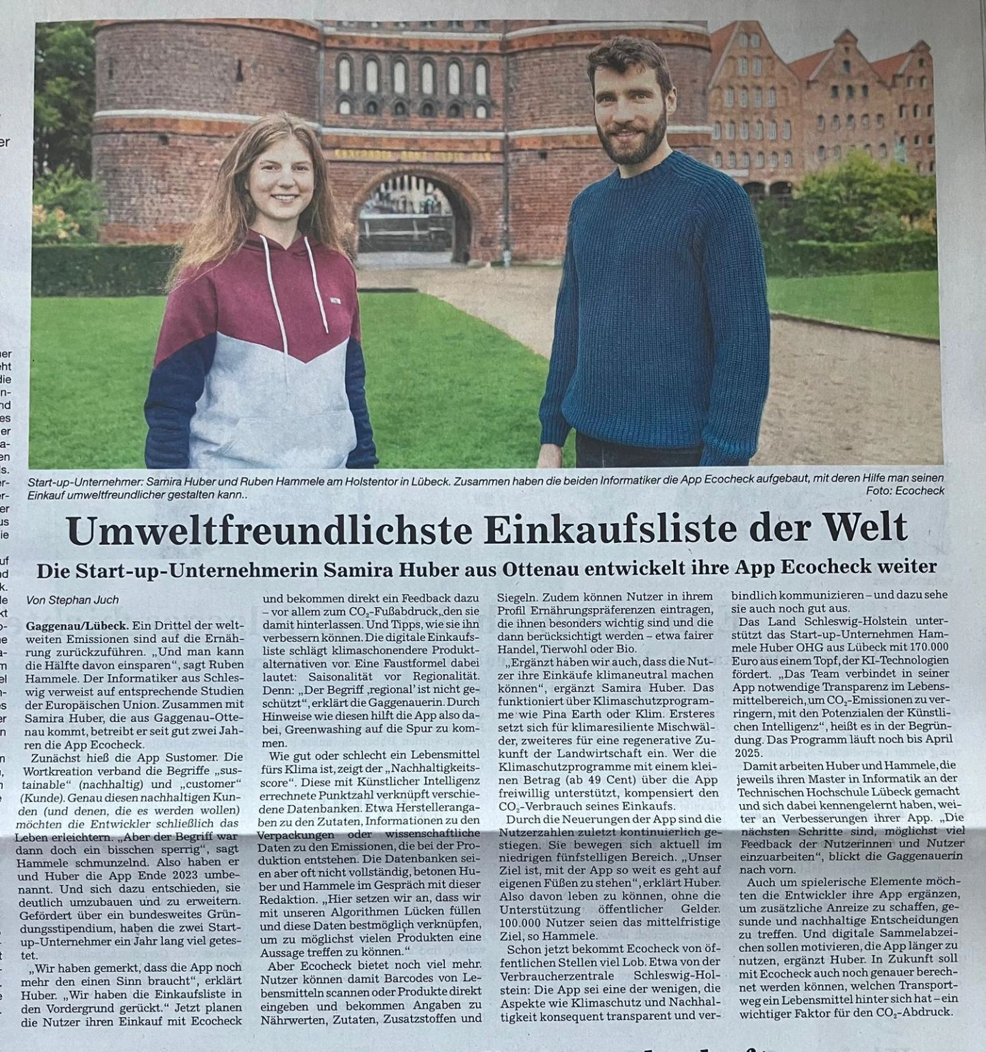 BNN | Badische Neueste Nachrichten: EcoCheck Feature